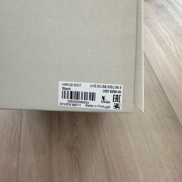 NWT All Saints Harlee Lug Sole Chelsea Boot Size 8.5 US 38.5 EUR Black Women’s - Picture 9 of 11